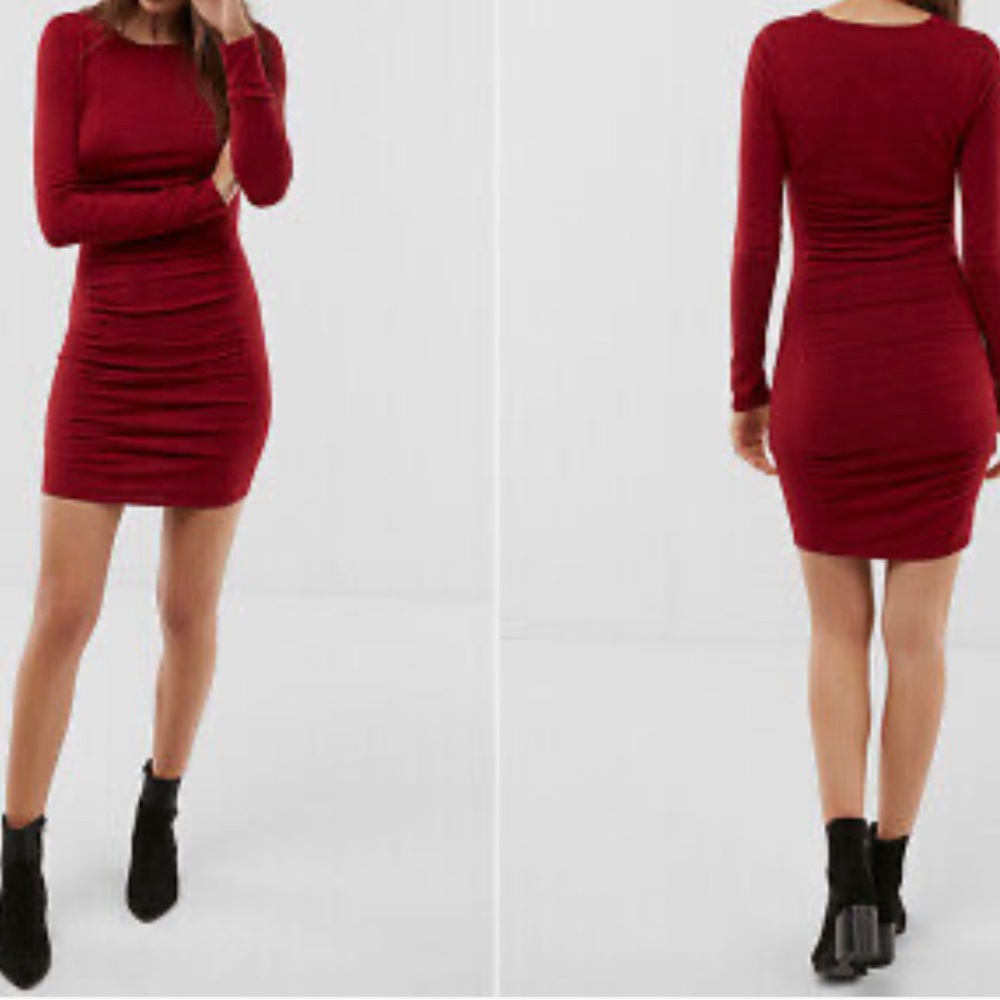 Express Ruched sweater dress